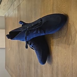 Comfortview Navy Blue Suede Ankle Boots 11WW